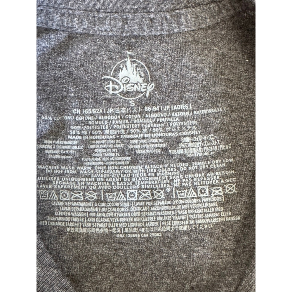 Women's Disney Lilo & Stitch T-Shirt Gray/Blue Size S V-neck shortsleeves - Picture 4 of 6